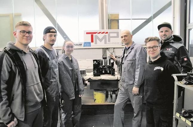 Dieses Bild zeigt ein Azubiprojekt zum Thema "Getriebe"