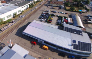 Das Bild zeigt die Photovoltaik Anlage auf dem Dach Das Bild zeigt die Photovoltaik Anlage auf dem Dach